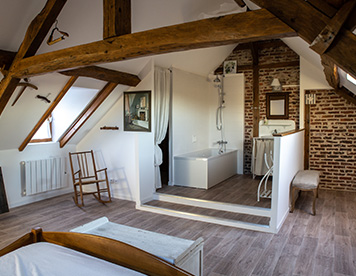 Salle de bain dans un loft